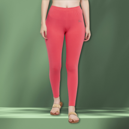 Trend Level Women Solid Premium Cotton Ankle Length Leggings | Mid-Waist | Fashionwear-Gajari 33