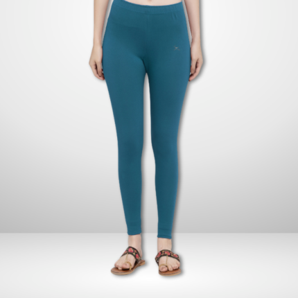 Trend Level Women Solid Premium Cotton Ankle Length Leggings | Mid-Waist | Fashionwear-Rama 17